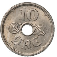 10 Øre reverse