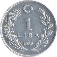 1 Lira reverse