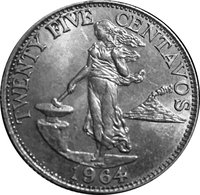25 Centavos reverse