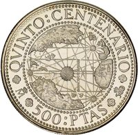 500 Pesetas reverse