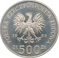 500 Zlotys obverse