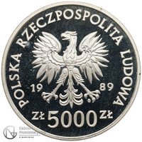 5000 Zlotys obverse