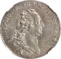 ½ Riksdaler obverse