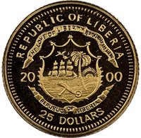 25 Dollars obverse