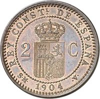 2 Centimos reverse