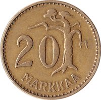20 Markkaa reverse