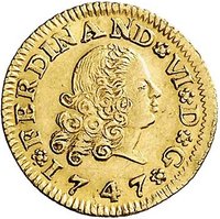 ½ Escudo obverse