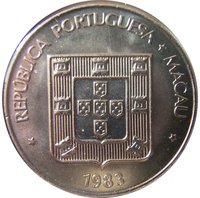 5 Patacas obverse