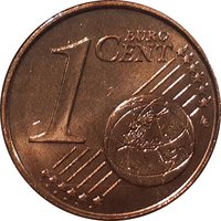 1 Euro Cent reverse
