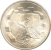 500 Lire reverse