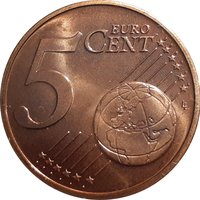 5 Euro Cents reverse
