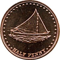 ½ Penny reverse