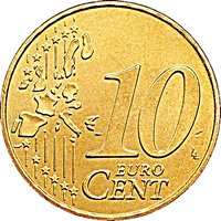 10 Euro Cents reverse