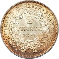 2 Francs reverse