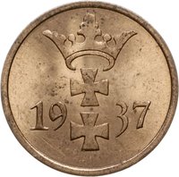 1 Pfennig reverse