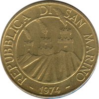 20 Lire obverse
