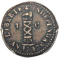 1 Centime reverse