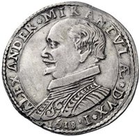 ½ Scudo obverse