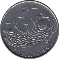 100 Lire reverse