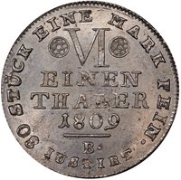 ⅙ Thaler reverse