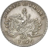 ½ Thaler reverse