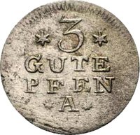 3 Pfennigs reverse