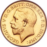 ½ Sovereign obverse