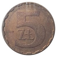 5 Zlotys reverse