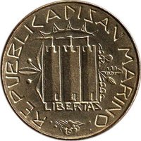 20 Lire obverse