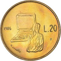 20 Lire reverse