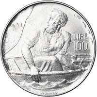 100 Lire reverse