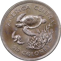 50 Colones reverse