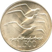 500 Lire reverse