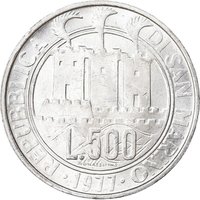 500 Lire obverse