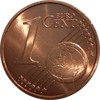 1 Euro Cent reverse