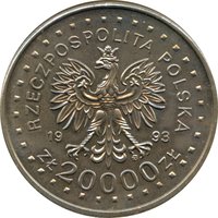 20000 Zlotys obverse