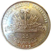 25 Gourdes reverse