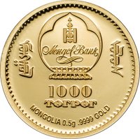1000 Tögrög obverse