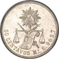 50 Centavos reverse