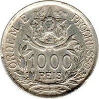 1000 Réis reverse