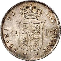 4 Reales reverse