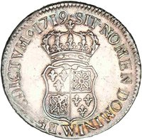½ Silver Ecu reverse