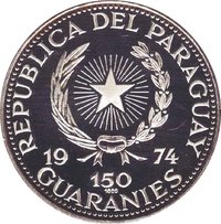 150 Guaraníes obverse