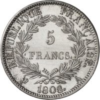 5 Francs reverse