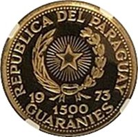 1500 Guaraníes obverse
