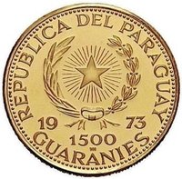1500 Guaraníes obverse