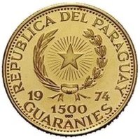 1500 Guaraníes obverse