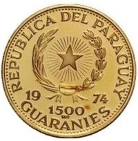 1500 Guaraníes obverse