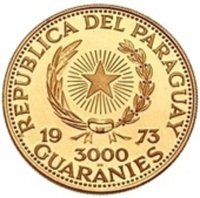 3000 Guaraníes obverse