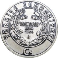 15000000 Lira obverse